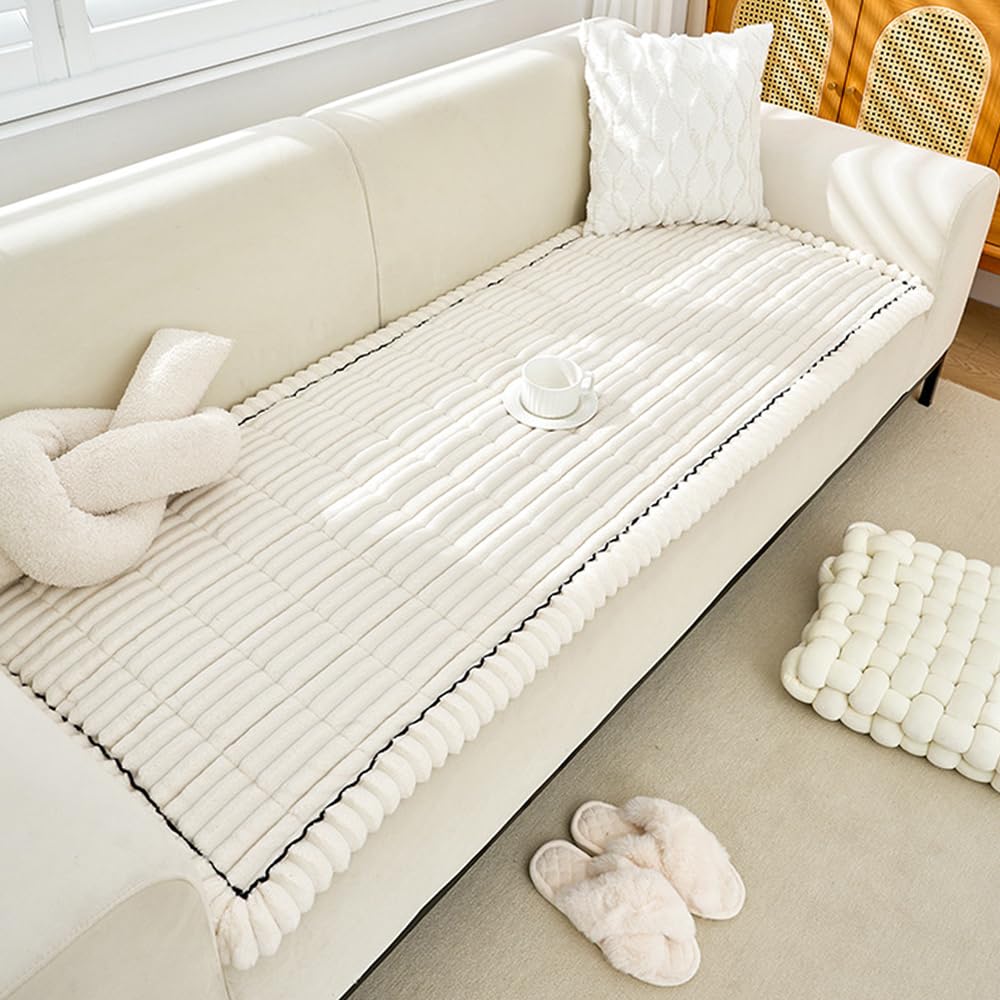 pawstrip Pet Couch Covers for Sofa Washable Dog Couch Cover Protector Anti-Slip Dog Blanket for Couches Fuzzy Couch Cushio...