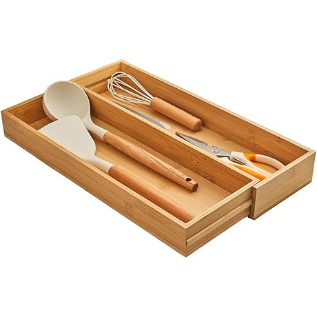 10 Drawer Organizer: Upgrade Your Kitchen Organization with Bamboo Elegance