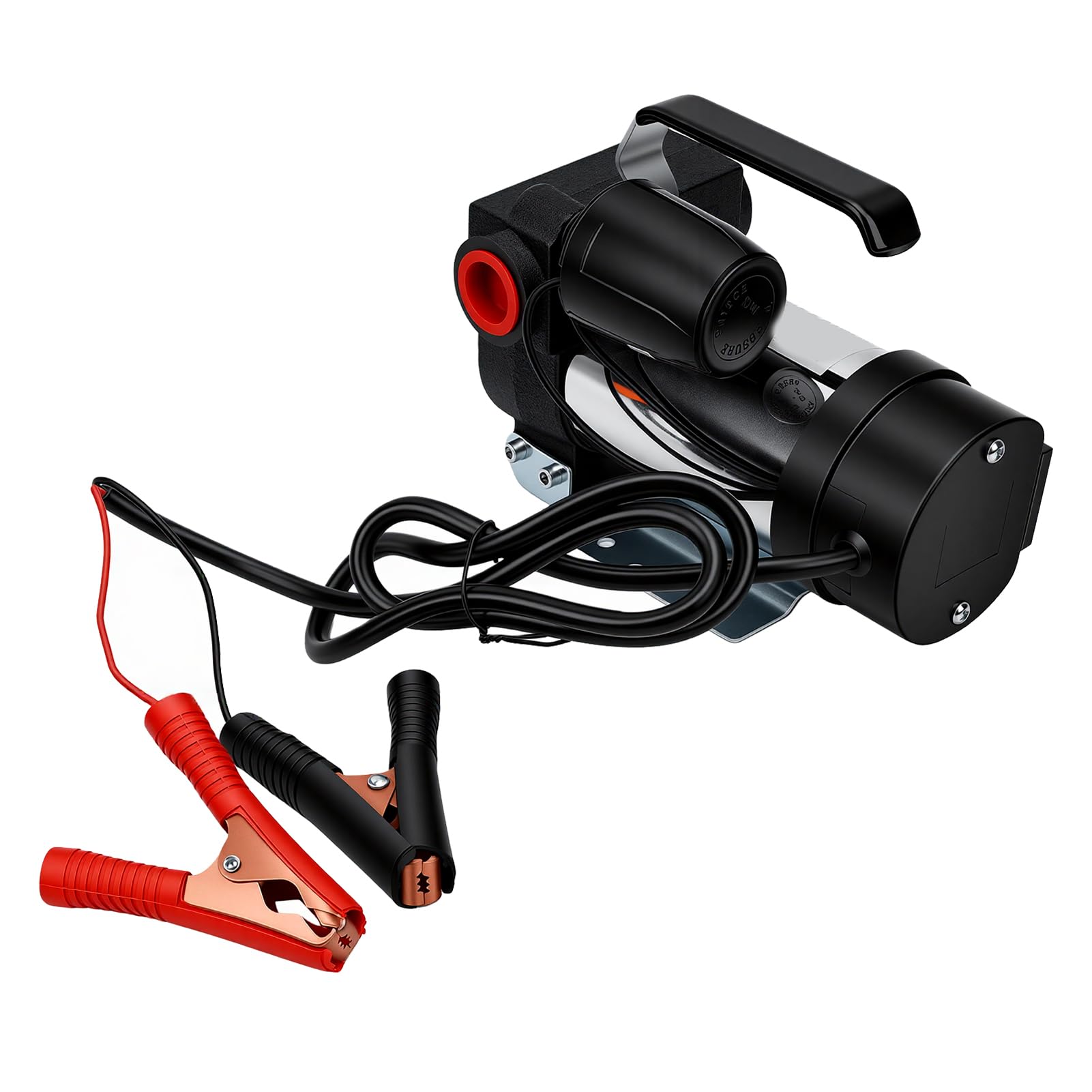 VGEBY Pompa do Przetaczania Paliwa 12 V, Elektryczna Pompa do Przetaczania ze Stali Nierdzewnej 200 W 50 Lmin Wodoodporna, Odporna na Kurz Automatyczne Włączanie i Wyłączanie dla Samochodów Łodzie