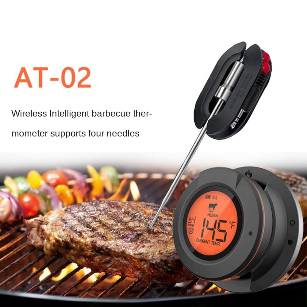 TORR TermóMetro de Horno Inteligente ElectróNico InaláMbrico Bluetooth Barbacoa Cocina TermóMetro de Comida Barbacoa
