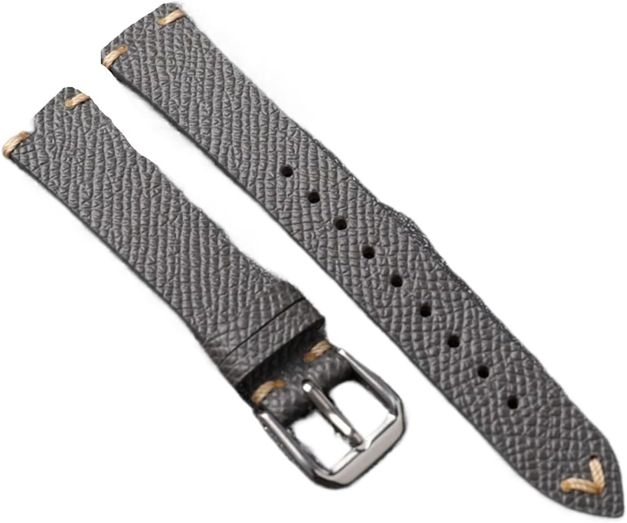 MJMT06 Handmade Leather Watchband 18 17MM Buckle 14MM Palm Grain First Layer Cowhide Strap Soft Vintage Style Watch
