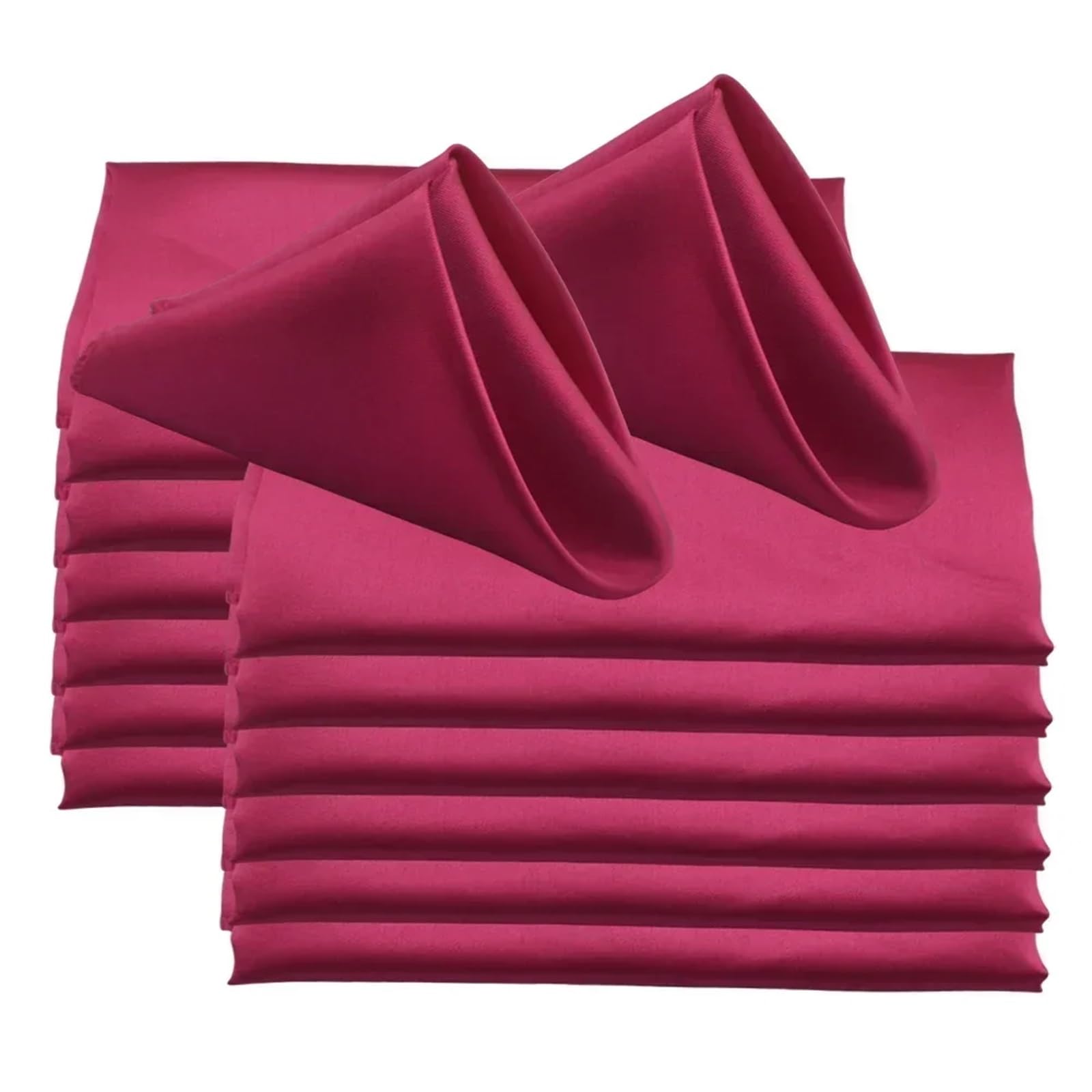 Table Napkins 60pcs 48x48cm 19inch Square Satin Napkins For Wedding Party Decors Soft Cloth Dinner Napkin Restaurant(Color3)