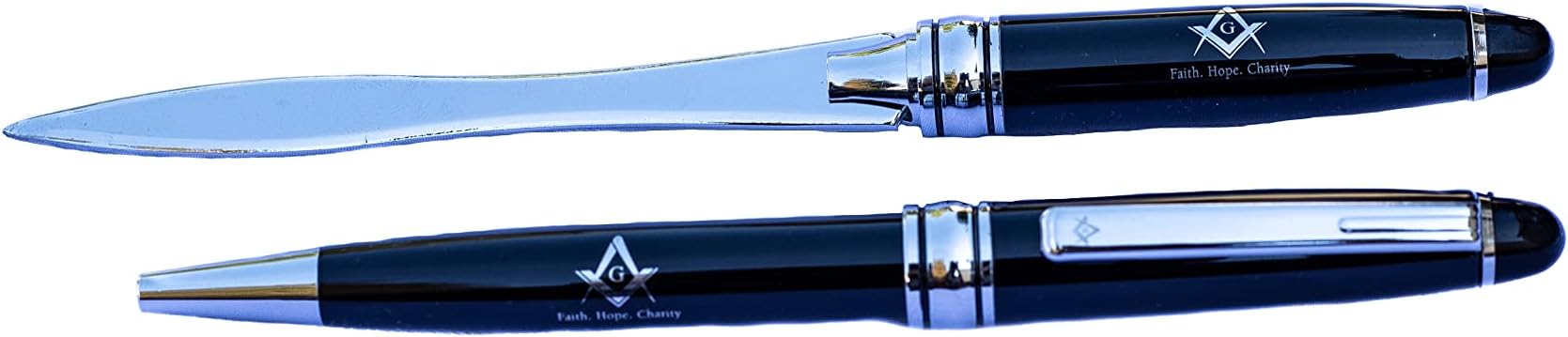 Masonic Ball Pen with Letter Opener set in a Gift Box