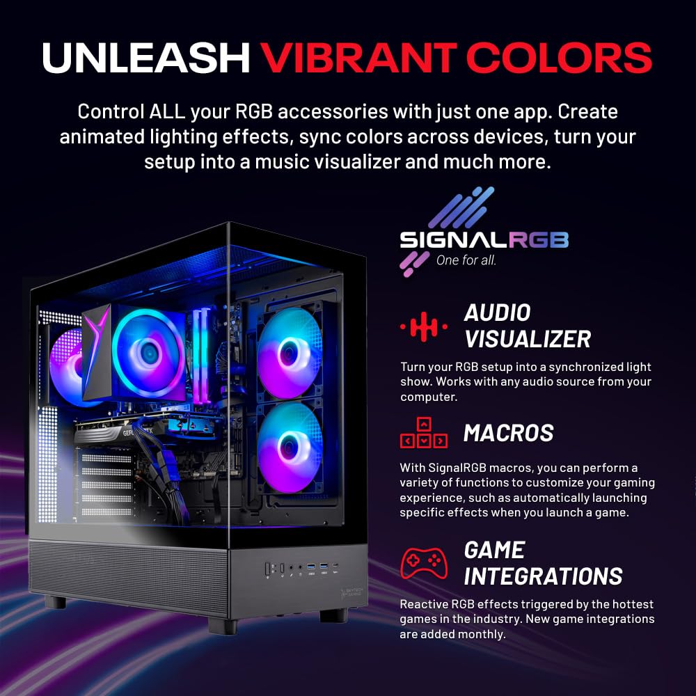 Skytech Gaming Azure 3 Gaming PC, Intel i5 14400F 2.5GHz, NVIDIA RTX 5060, 1TB NVMe SSD, 32GB DDR5 RAM 6000, 650W Gold PSU, Wi-Fi, Win 11, Desktop