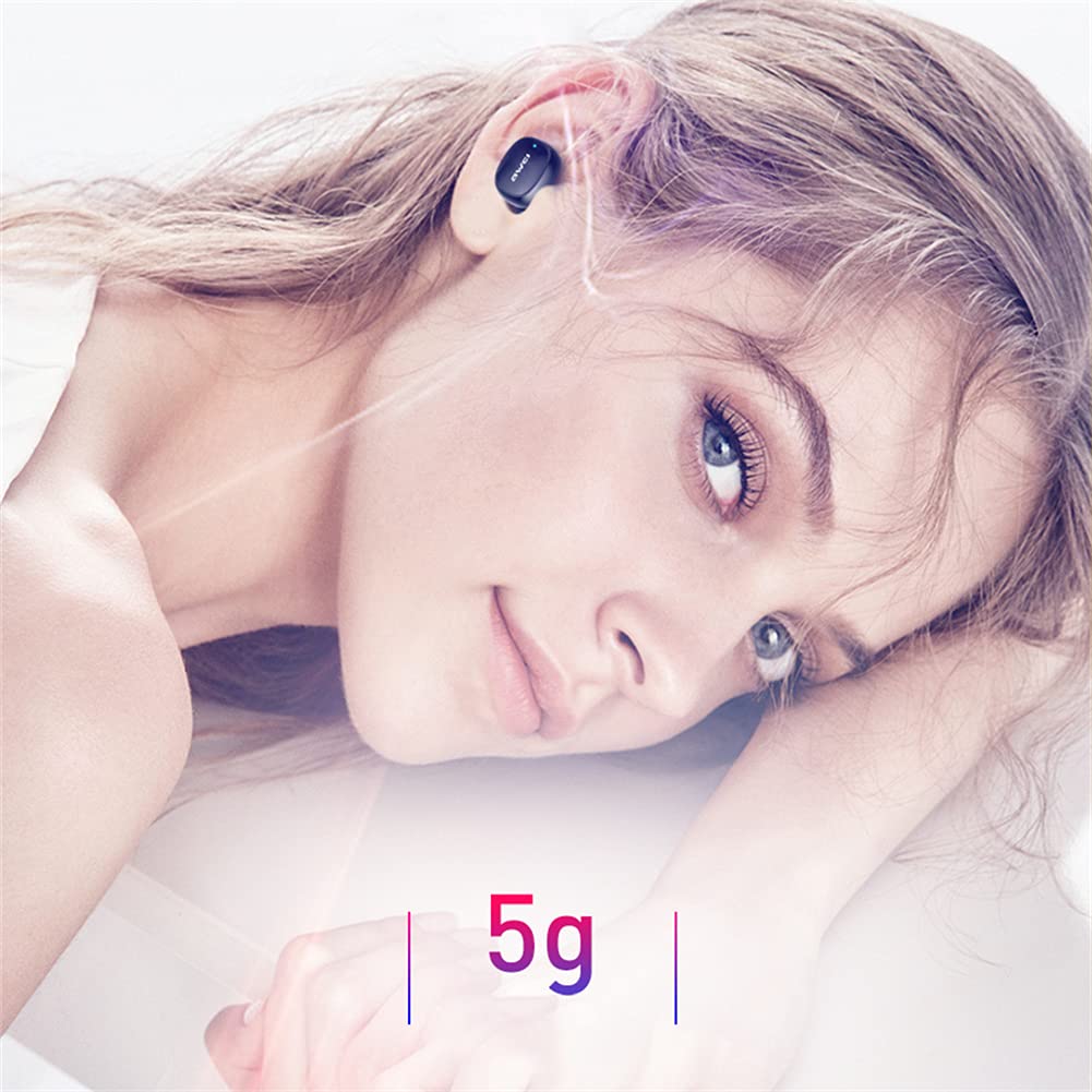 Prawdziwe bezprzewodowe słuchawki słuchawkowe HIFI Stereo Sound Bluetooth, słuchawki Bluetooth 5.0 w uchu z obudową ładowania, z redukcją szumów