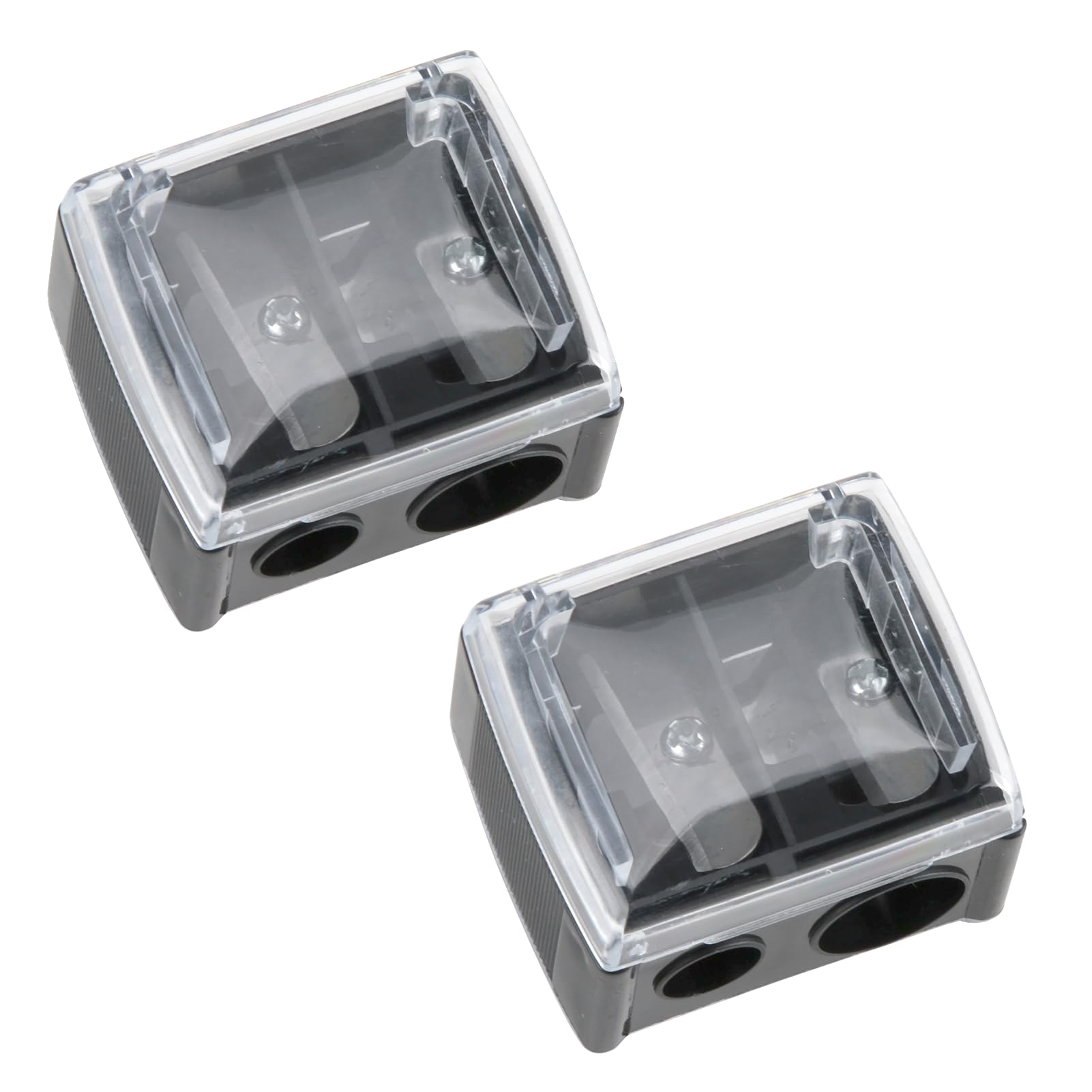 Nero Temperamatite Trucco Doppio Foro, Per Matite Jumbo E Standard, Accessori E Strumenti Cosmetici (2)
