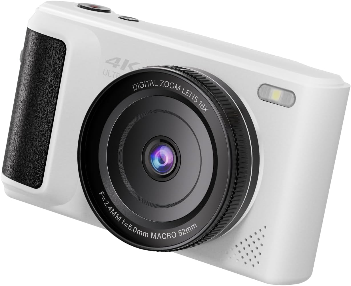 4Kデジタルカメラ 2.8インチ 180&deg;フリップスクリーン ビデオブログ用 - Camara Fotografica コンパクトカ