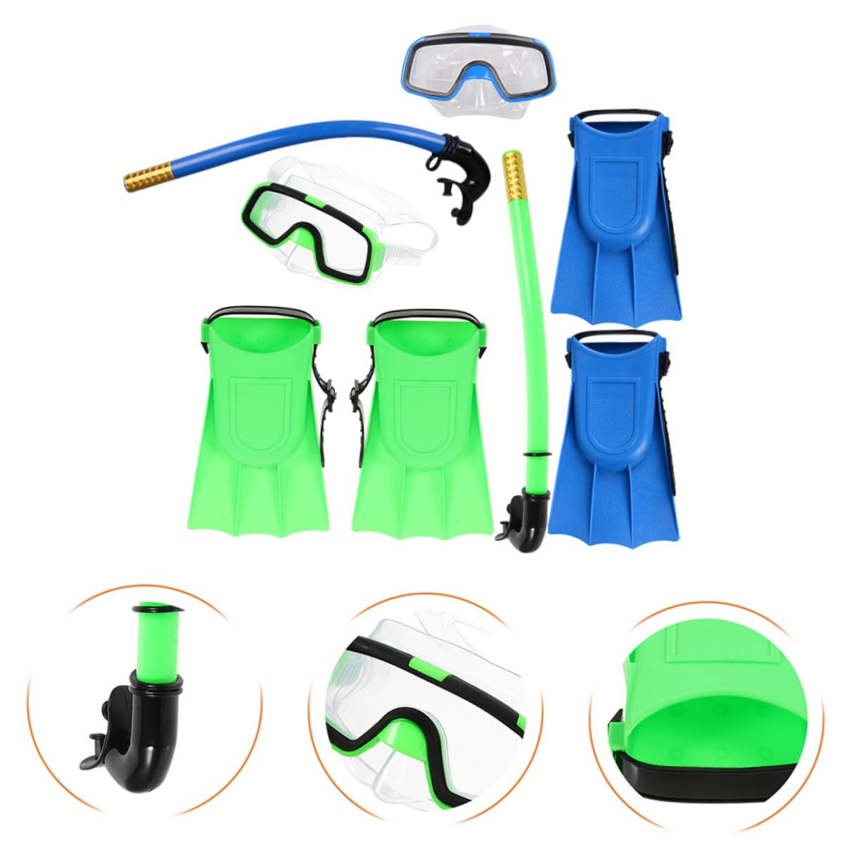 Balacoo 1Set Premium Lightweight Snorkeling Gear Set for Compact Diving Goggles with Fog Technology for Ages for Snorkeling Swimming and Beach Adventures
