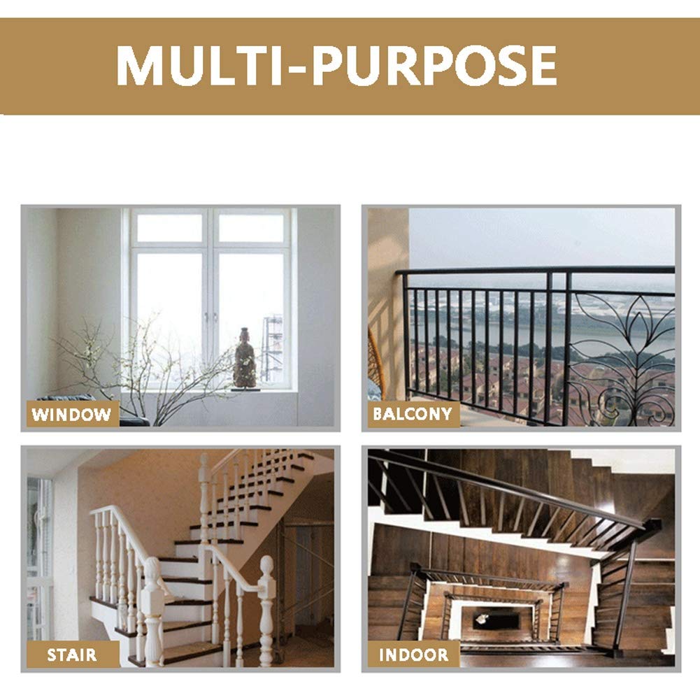 Rete Di Sicurezza Per Scale E Balconi - Marrone, Maglia 3x3cm, 2x2m | Protezione Bambini E Animali - Foto 10
