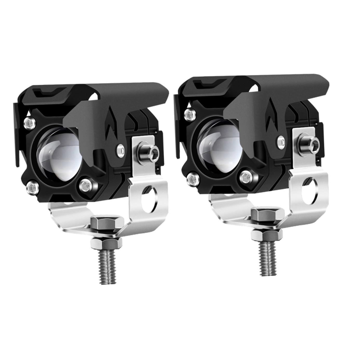 Faretti LED per Moto 2 Pezzi in Alluminio Aeronautico | Doppia Luce Esterna, Ipx6, Basso Consumo, Visibilità Notturna, Coppia Inclusa