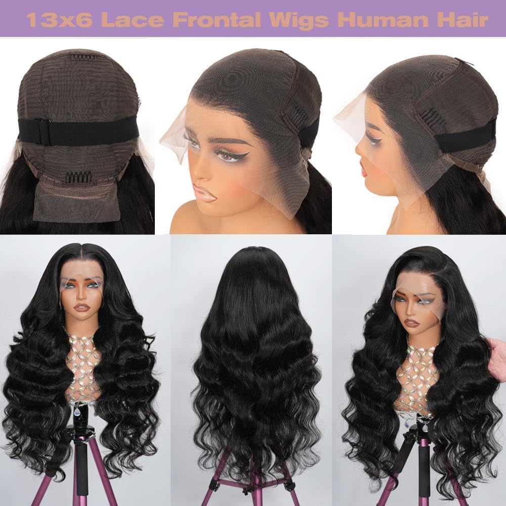 Amazon.com : Wgfd 13x6 Body Wave Lace Front Wigs Human Hair 
