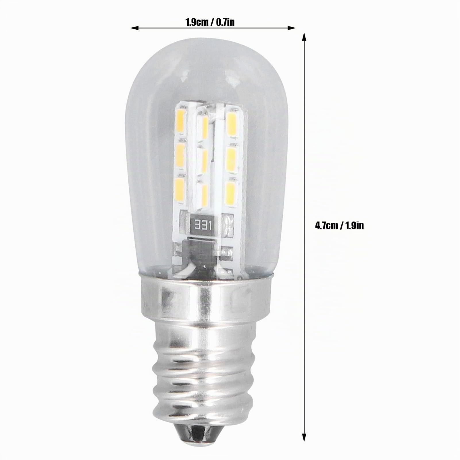10PCS Lampadina a LED E12 E12 Lampada a incandescenza Vetro Piccola Plafoniera Lampada 500LM Lampada da Parete per Camera da Letto Ufficio 220V