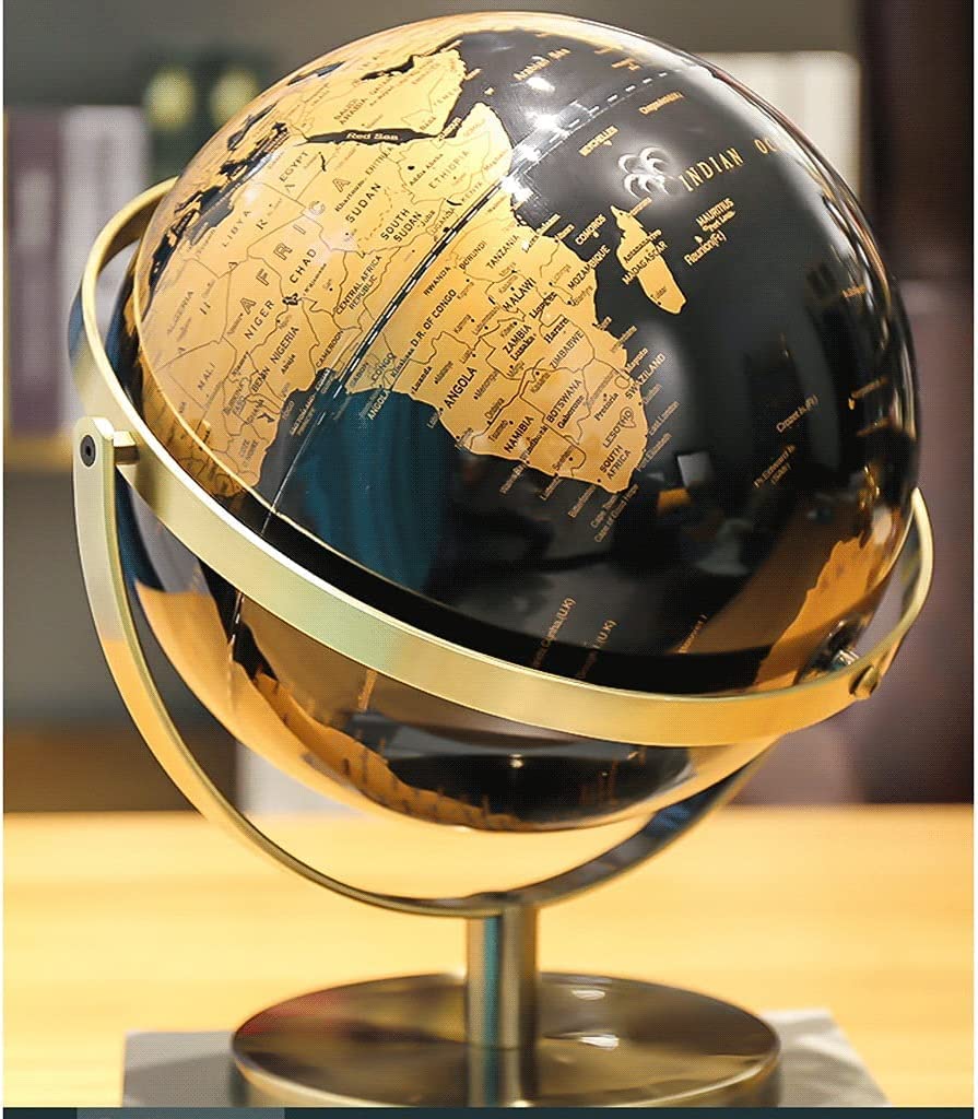 Globus biurowy w stylu retro Mini Globe z aluminiową podstawą 5(Small B)