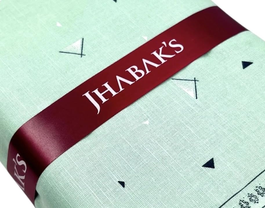 Image of JHABAK'S Unstitched 100% Pure Cotton Shirt Fabric for Men - Shirt Fabric & Kurta Material