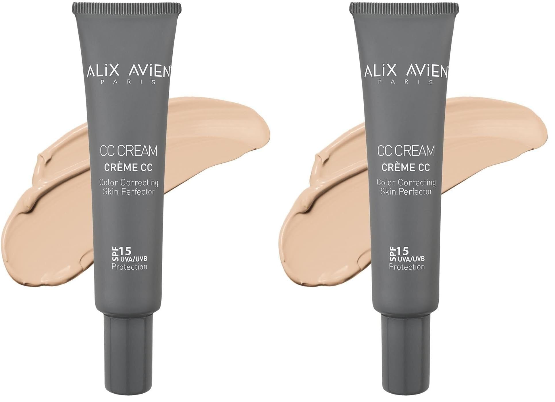 ALIX AVIEN Cc Krem Renk Düzenleyici Nötr - Cc Cream Neutral Spf 15 Uvb/uva - 40 ml (2 paketi)