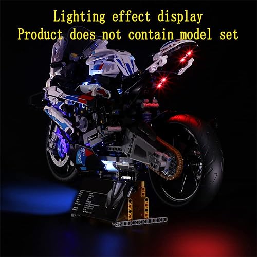 Miniatura 8 de Kit de luces LED compatible con Lego BMW M 1000 RR - Juego de iluminación para modelo de construcción Technic 42130 (juego de modelos no incluidos)
