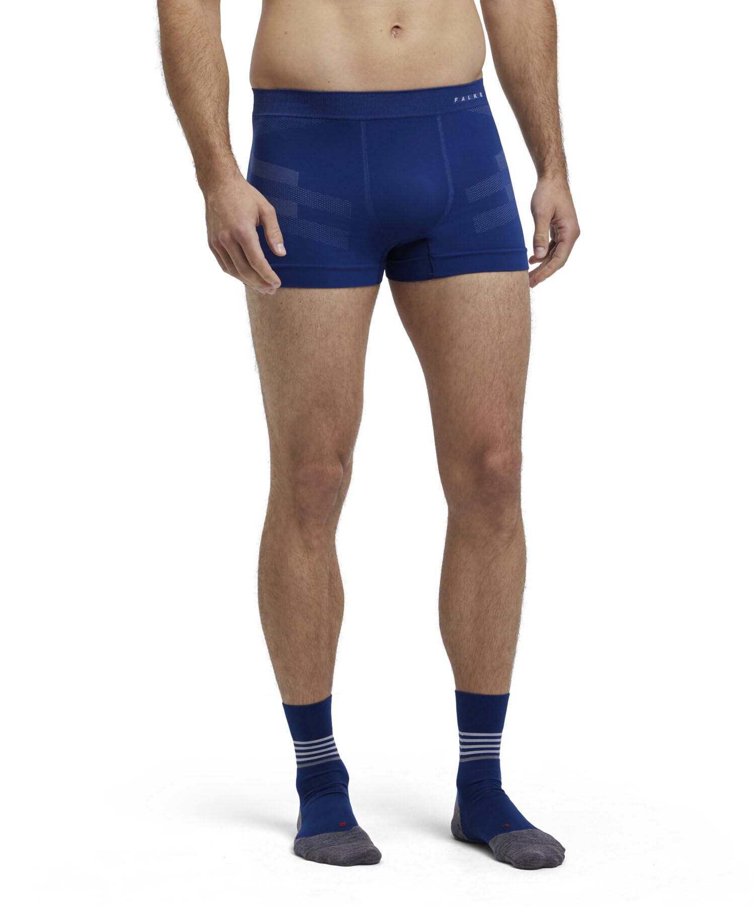 FALKE Herren Baselayer-Unterwäsche Warm M Bx Funktionsmaterial schnelltrocknend 1 Stück, Blau Blue Pond 6598 Trend, S