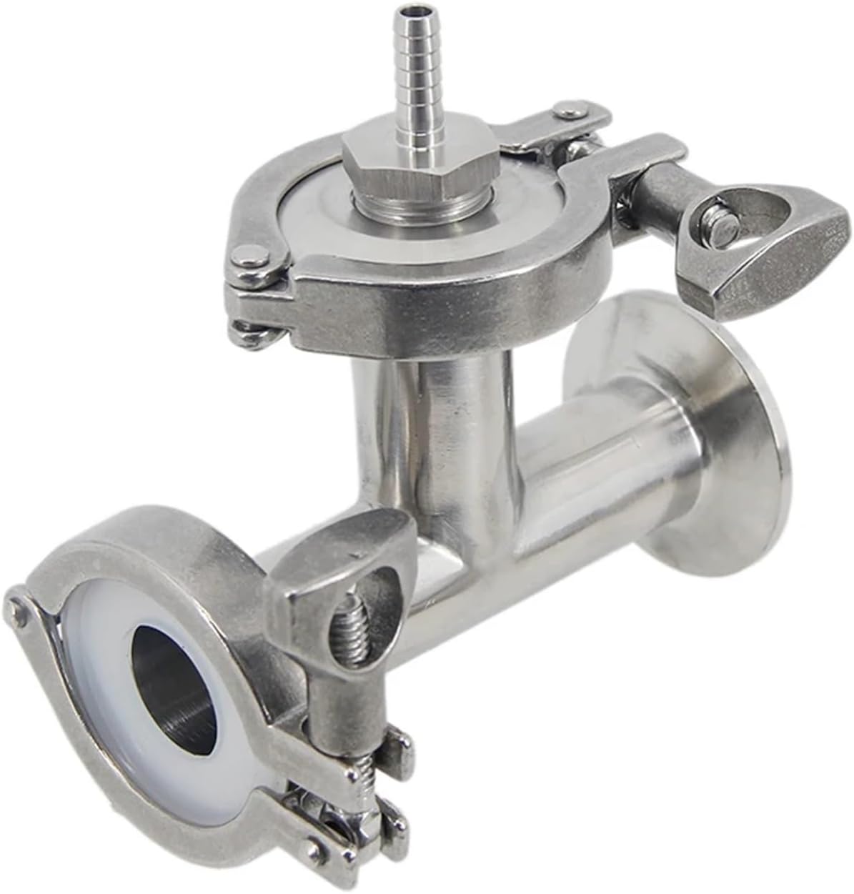 Brewing Equipment Inline Oxygenation/Aeration Assembly 1.5 Inch Tri Clamp 2.0 Micron Oxygenation Stone 1/4" Barb Homebrew Kegging Brewing Equipment