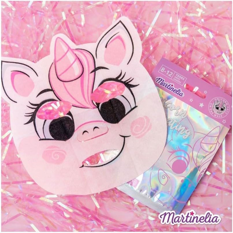 Martinelia Children's Printed Unicorn Fabric Face Mask, Moisturising Fabric Mask for Children 8-12 Years - Image 4