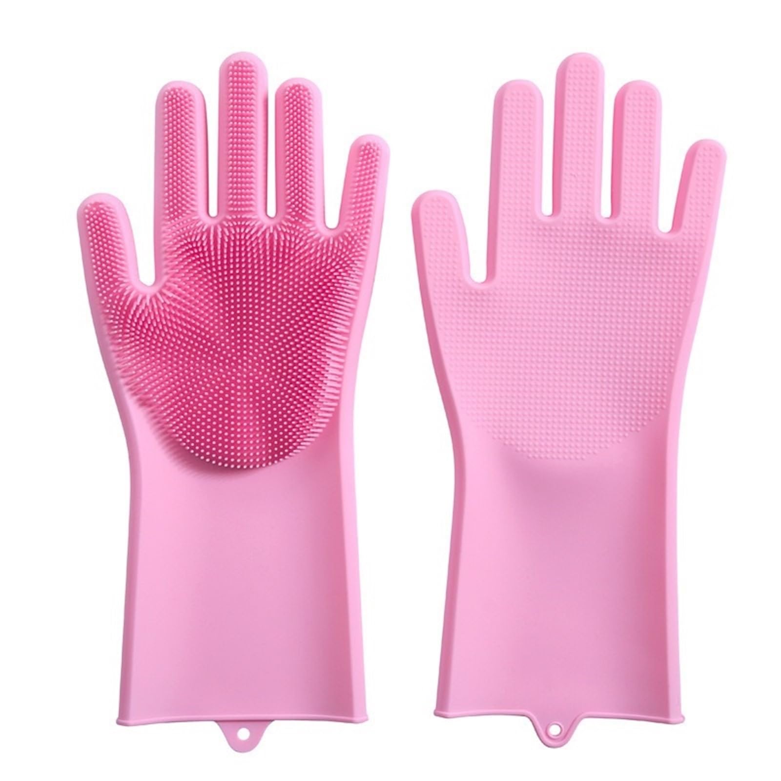 saubere Handschuhe, Spülmaschinenhandschuhe, wasserdichte und isolierte Handschuhe(Pink)