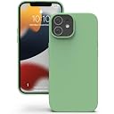 YATWIN Silicone Back Case for iPhone 12 Mini, Soft-Touch Phone Back Cover for Apple iPhone 12 Mini - Mint Green gallery image