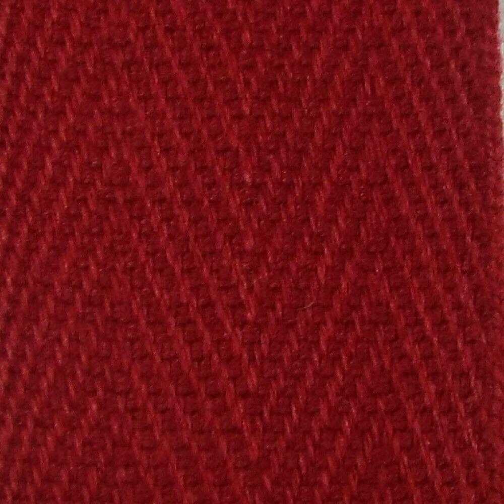 35mm Cotton Herringbone Tape 754D, 097 Dark Red, 4 Metres โ image 1