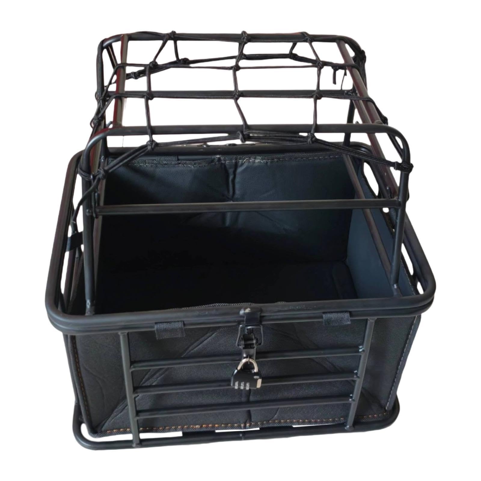 Cesta para Perros para Bicicleta con Tapa, Organizador Resistente para Guardar Accesorios de Camping, Ciclismo Y Viajes, con Forro