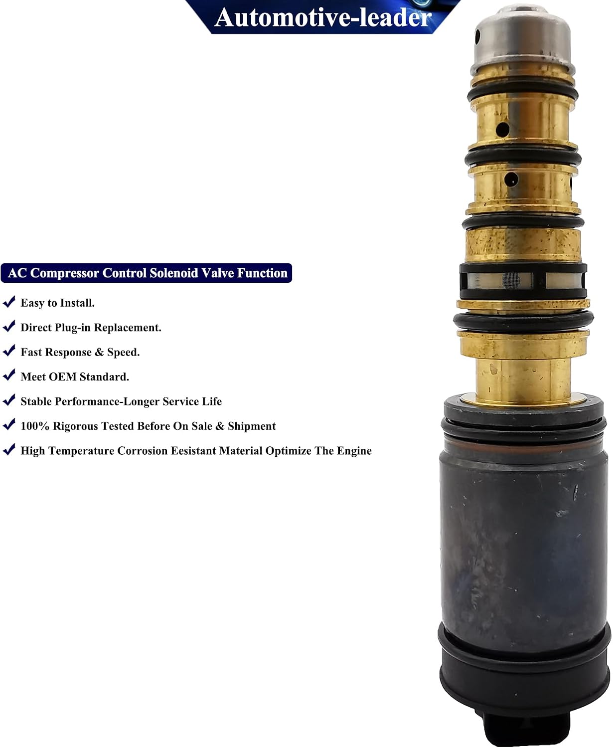 7SEU17C AC Compressor Control Solenoid Valve Fits for Toyota Corolla Camry Highlander RAV4 Sienna Avensis Verso Auris Compressor Pressure Control Valve TSE14C 88310-02711