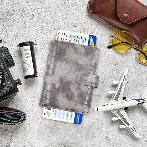 Image of Melsbrinna Premium Leather Passport Holder Covers Case, Waterproof Rfid Blocking Travel Wallet Passport Holder with Pen Holder, Cute Passport Book for Women /Men
