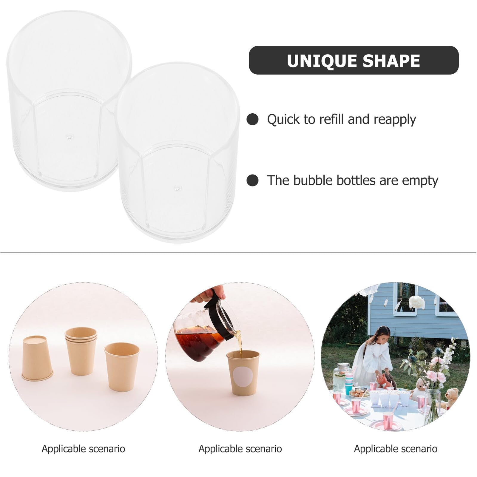 Angoily Multifunktionaler Getränkehalter aus Kraftpapier 2 Stück-Pack Acryl Pappbecherhalter für Küche mit Rundem Aufbewahrungsgestell und Eleganter Struktur für Sandwich Lounges