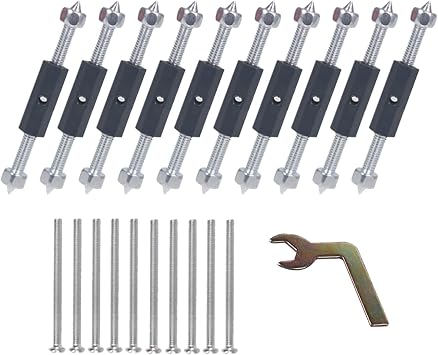 Cassette Repair Device/Electrical Box Repair,86 Type Switch Socket Universal Outlet Box Repairer 10 Screws Tools Sturdy Switch and Socket+1 Wrench-Upgraded Nylon Insulation