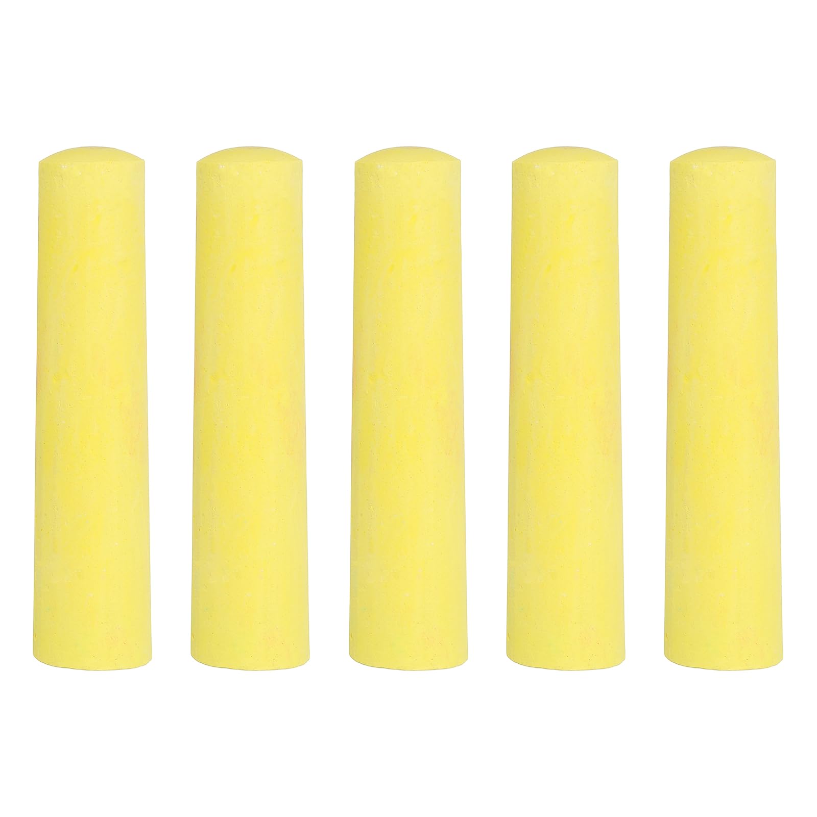 PATIKIL 5 PCS Dustless Chalk, Yellow Sidewalk Chalk Large Solid Huge Washable Street Chalks for Outdoor Adults Painting Graffiti Art