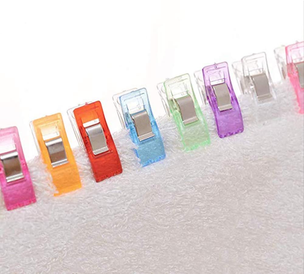 100 PCS Multipurpose Sewing Clips Perfect for Sew Binding,Crafts,Paper Work and Hanging Little Things