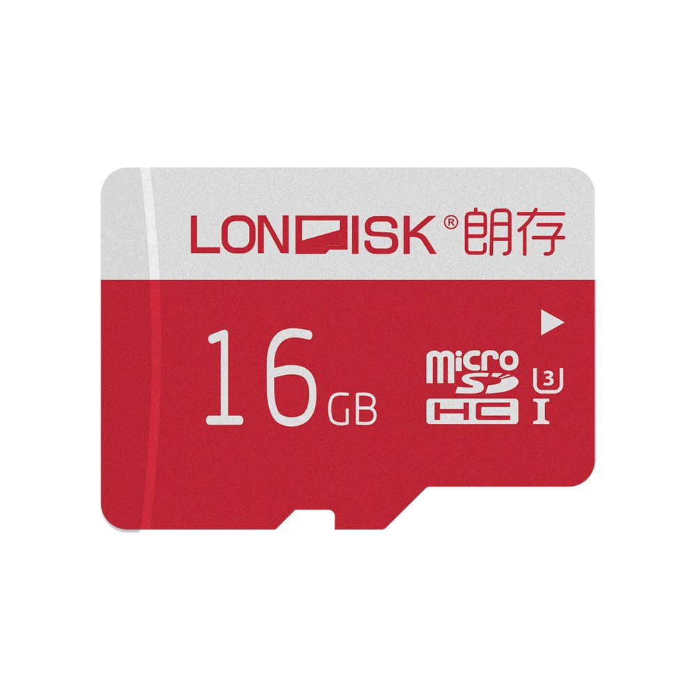 LONDISK Micro SD Card 16GB Class10 U3 Memory Card for Smart Watches/Driving Recorders with MicroSD Adapter(U3 16GB)