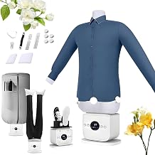 Portable Shirt Press & Wrinkle Remover, Automatic Ironing Machine with Quick 8-Minute Operation, Adjustable for All Fabrics, Effective for Shirts & Pants