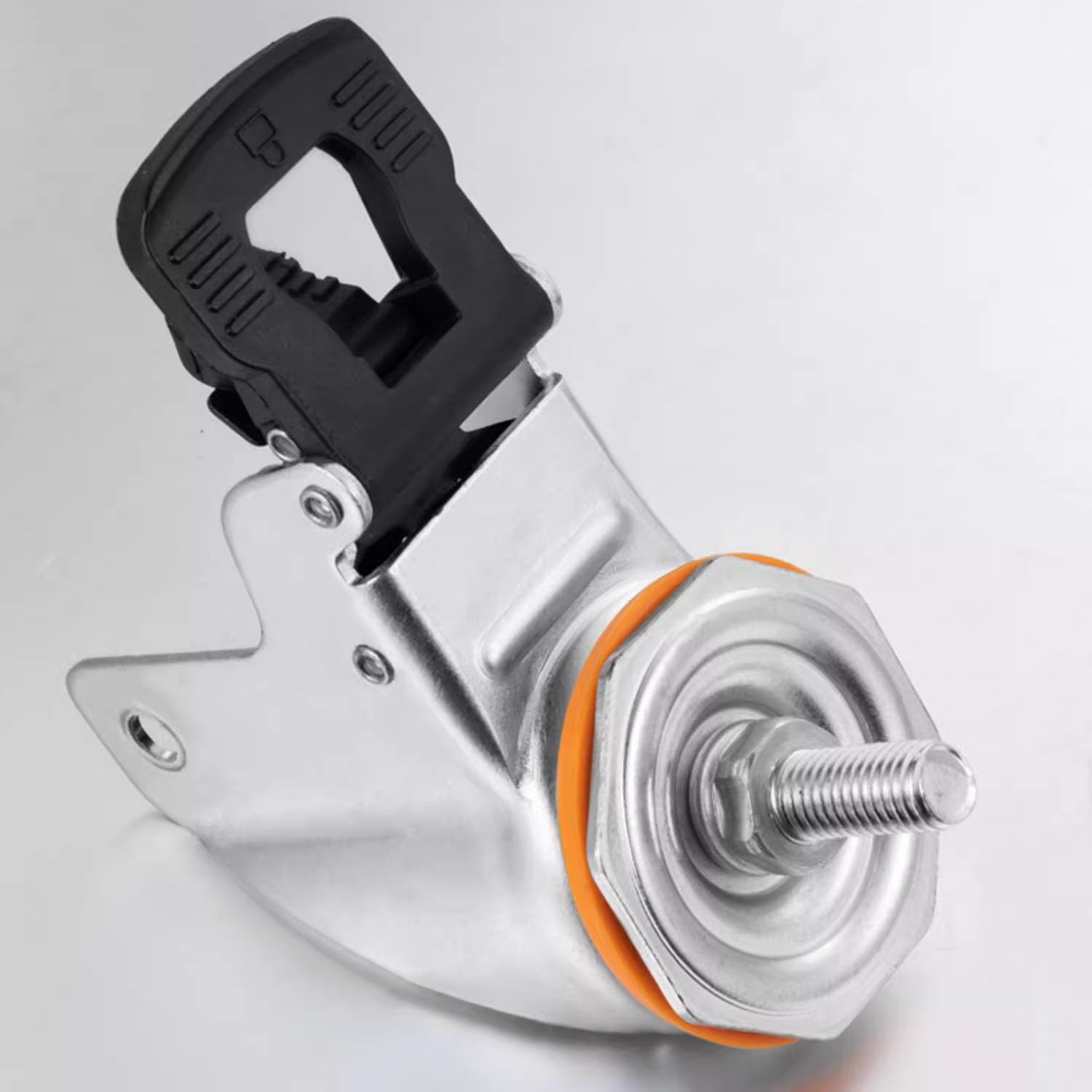 Set di 4 Ruote girevoli con Gambo filettato M16, Ruote di Ricambio per mobili da 3/4/5 Pollici, Ruote girevoli in PU silenziose, Resistenti, con Freno