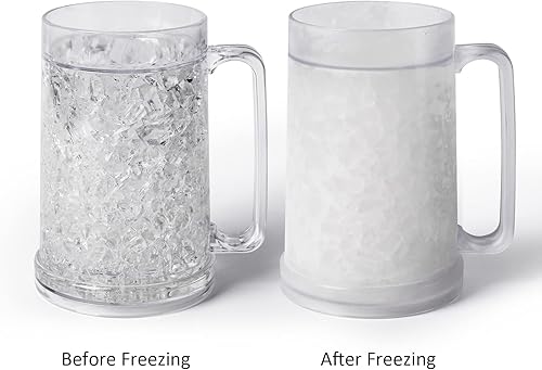 Miniatura 8 de Taza congeladora de doble pared, taza de hielo aislada con gel de 16 oz15.2 fl oz (juego de 2)