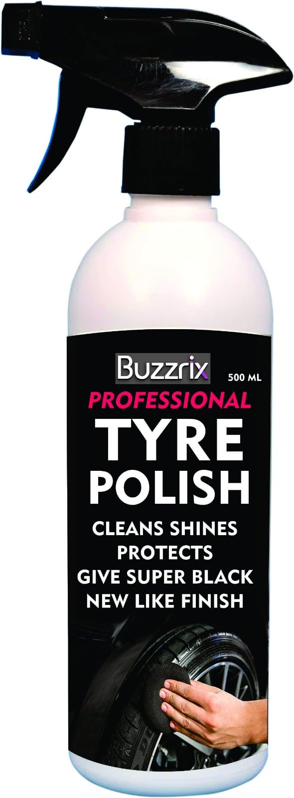 Tyre Polish for Car and Bike 500ml | Deep Long Lasting Super Black Shine Like New | Cleans Shines Protects |-picture-22
