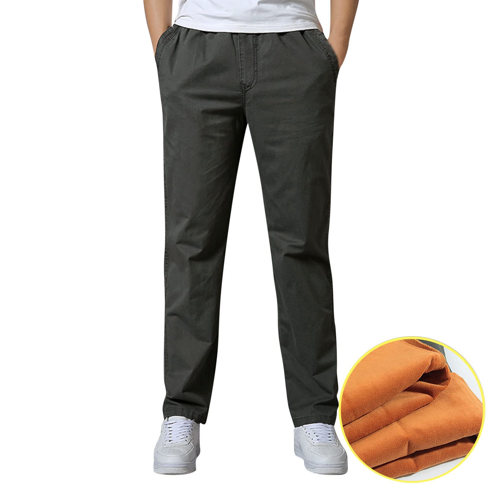 Gym Jogginghose Herren - Elastische Taille Baggy Kordelzug Sporthose Uncuffed Stylisch Sweatpants Breite Joggen Freizeithose Sweathose Streetwear Laufhose