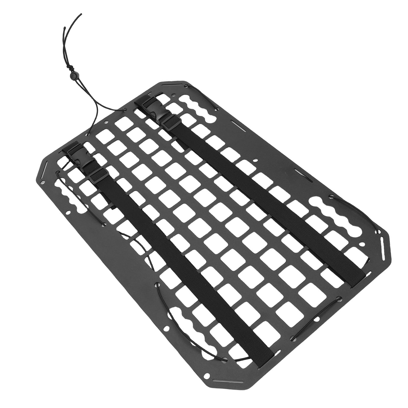 Gedourain Fotelik Samochodowy Molle Panel Organizer Trwała Aluminiowa Tablica do Przechowywania dla SUV-ów, Ciężarówek i Samochodów Dostawczych 540x330x2mm