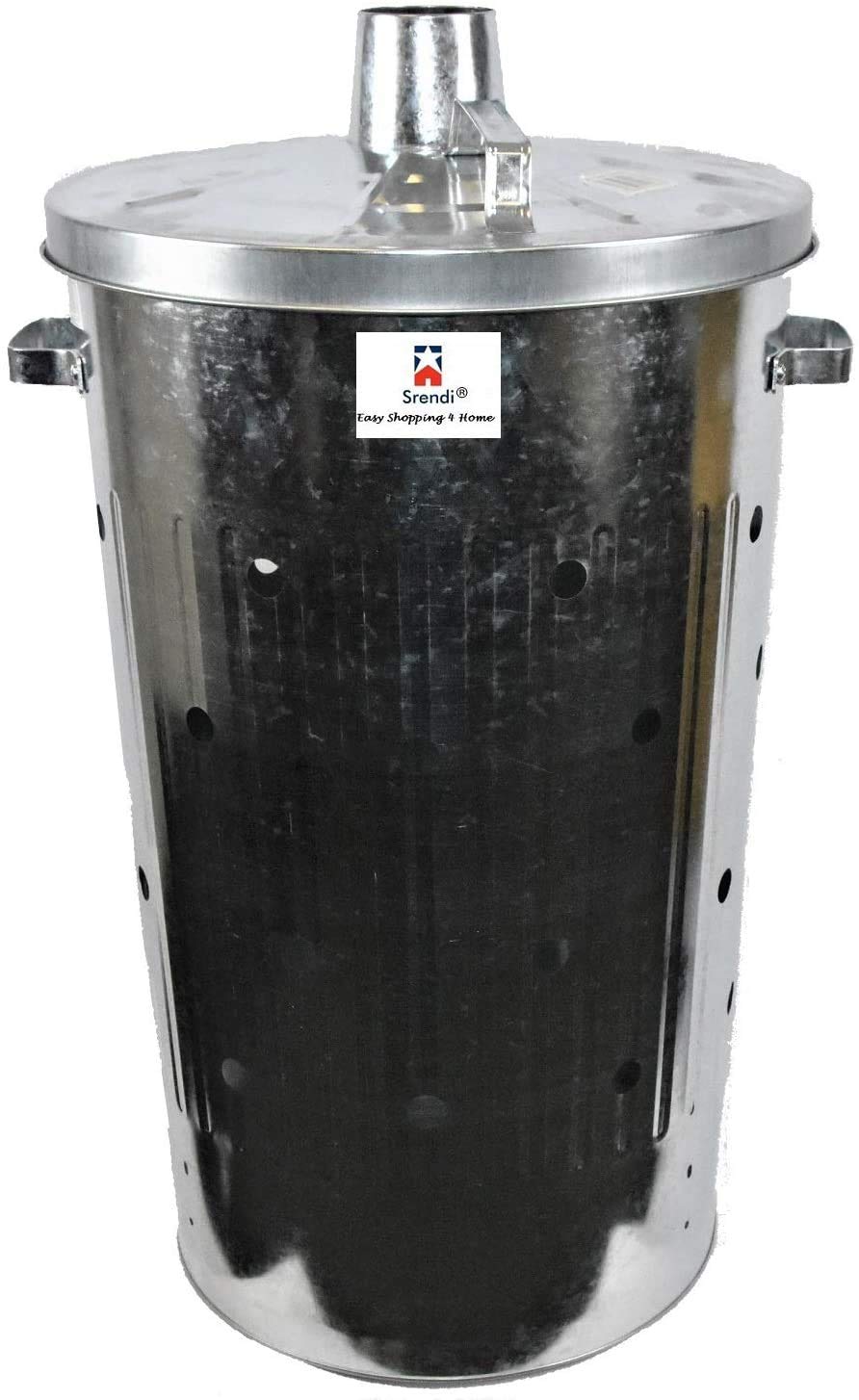 Buy Easy Shopping 90 Litre 90L Extra Large Galvanised Metal Incinerator