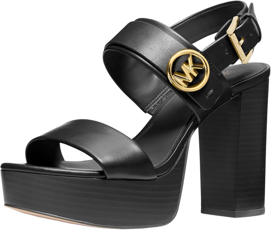 Amazon.com | Michael Kors Women's Carmen Platform Sandal, Black