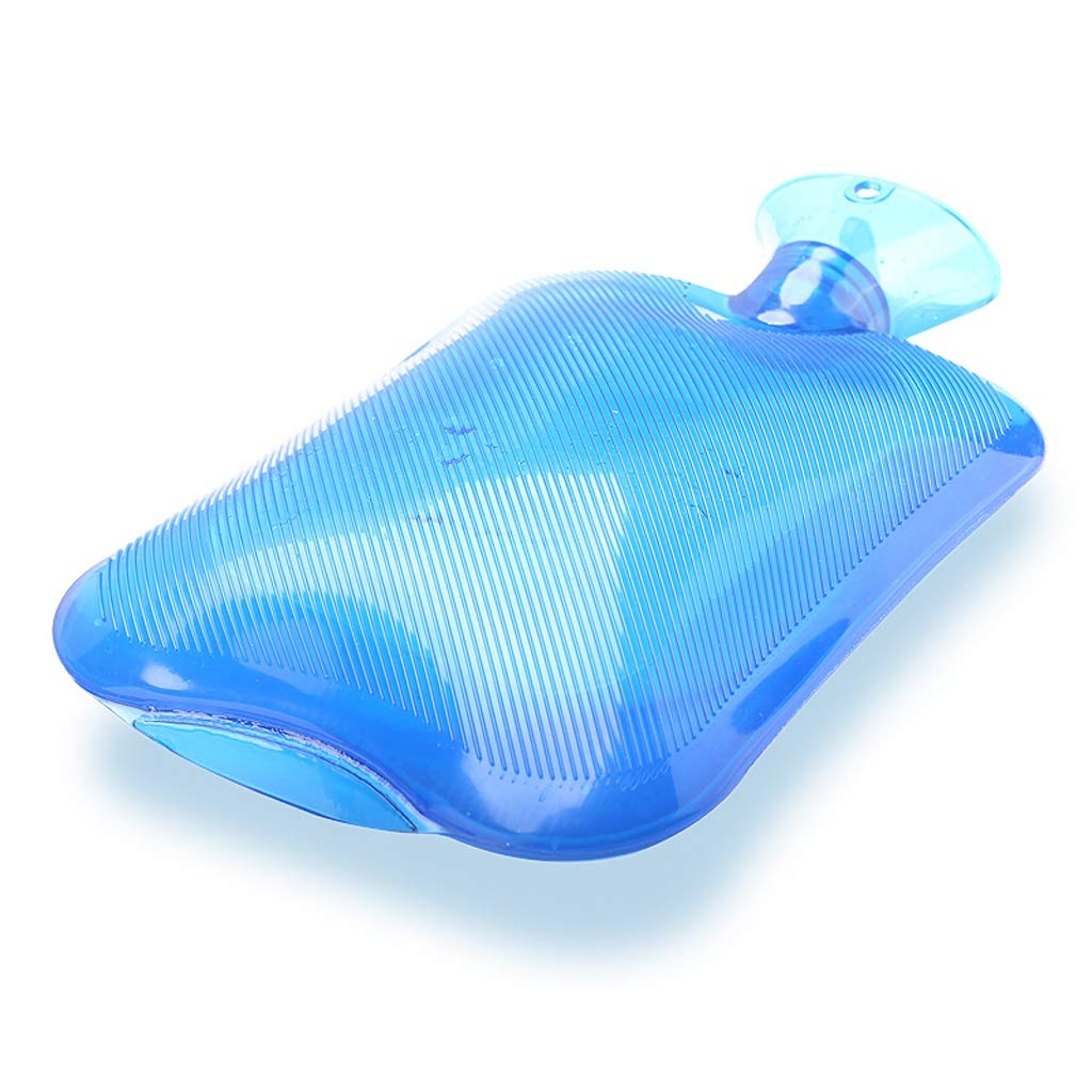 Botella de agua caliente transparente clásica Watehot llena portátil reutilizable Ideal for aliviar el dolor, bolsa fría y caliente/Blu(Purple)