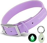 Vista 25 de Wisedog Waterproof Dog Collar: Multiple Adjust 7" to 23.6", Soft Rubber Coated Webbing, Easy to Clean, for Small Medium Large Dogs