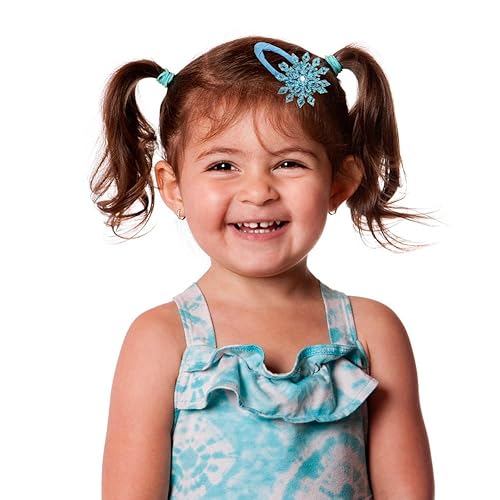 Miniatura 4 de 6 pinzas para el cabello de copo de nieve, horquillas navideñas con purpurina, pinzas para el cabello con lazo de Navidad, horquillas festivas de