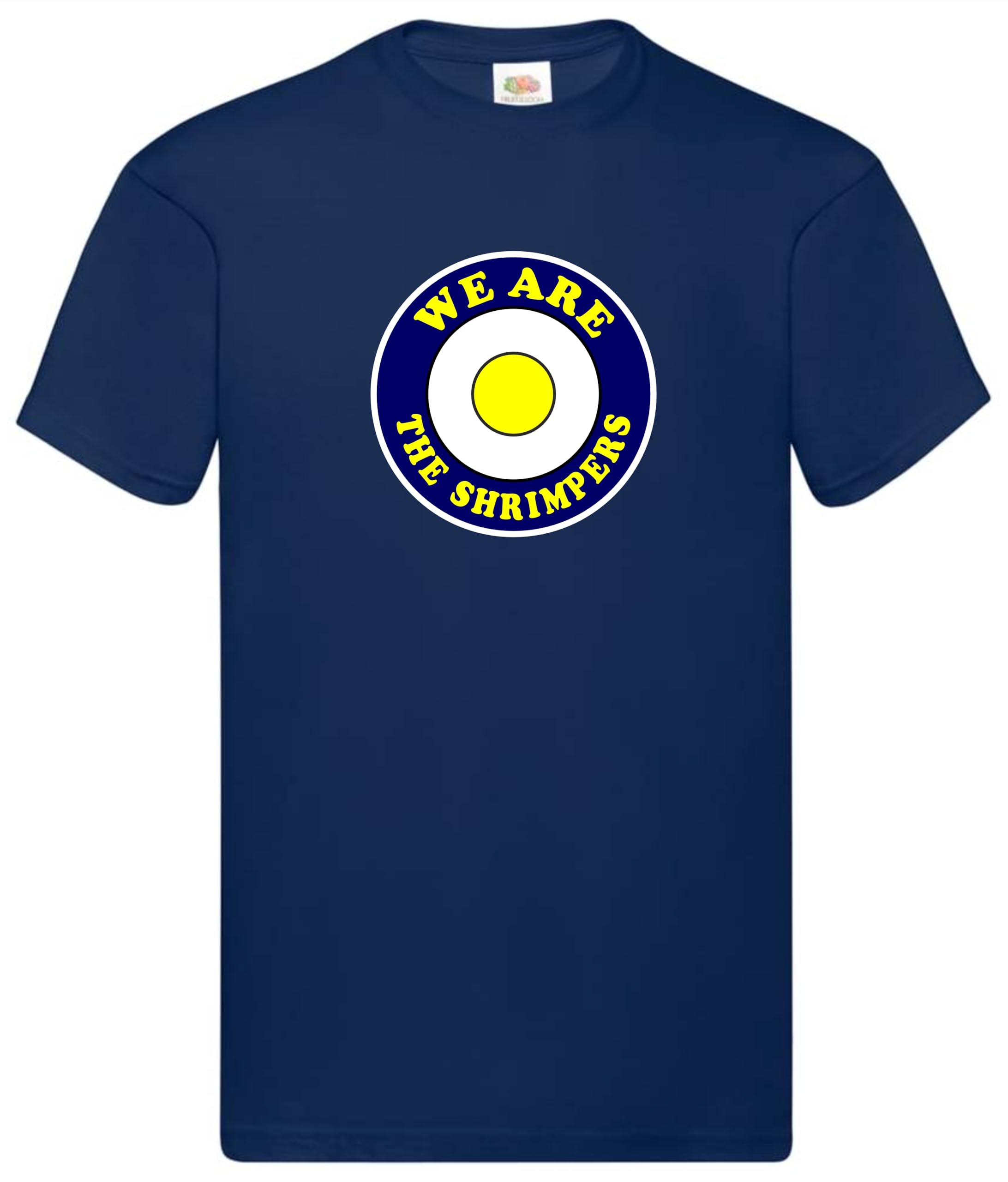 Invicta Screen Printers We are The Shrimpers Southend Football Fans Football Soccer T-Shirt Unisex Adult (UK, Alpha, XXL, Regular, Regular, NavyBlue)