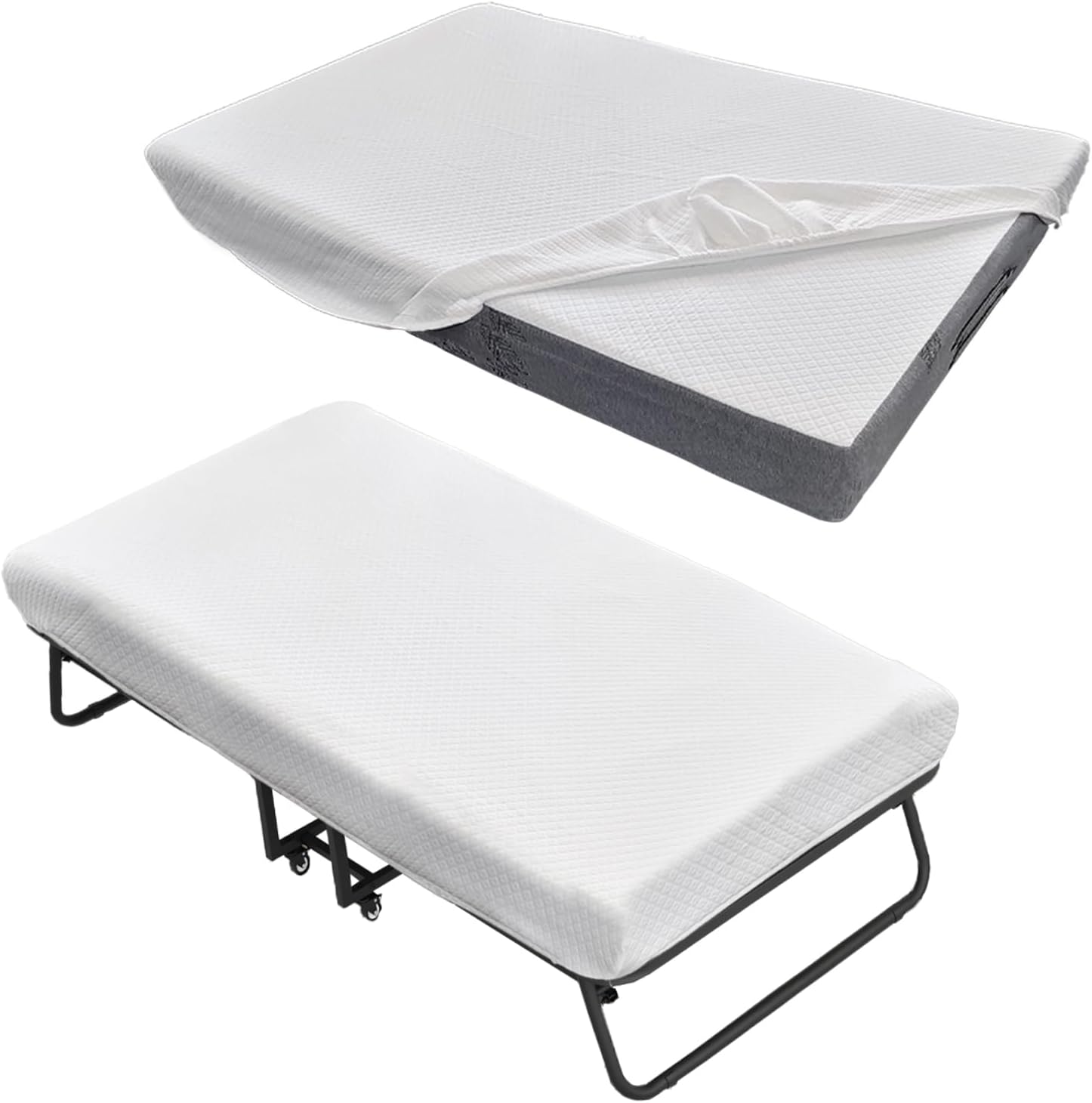 Espsilto 5'' Mattress Fitted Sheet Compatible with Folding