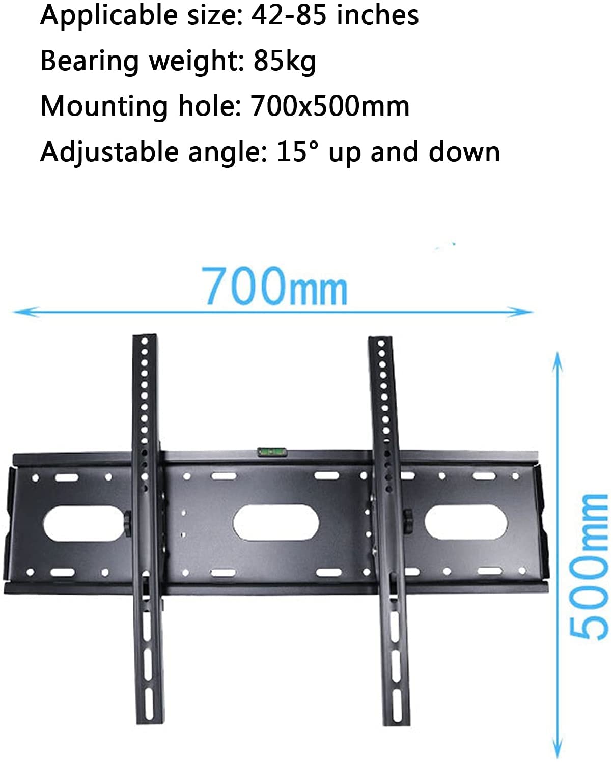 Supporti per TV, Staffa per TV Fissa, Supporto da Parete per TV Ultra Sottile per la Maggior Parte dei televisori LED LCD OLED e al Plasma da 42-85 Pollici, VESA Max 100x500mm, por