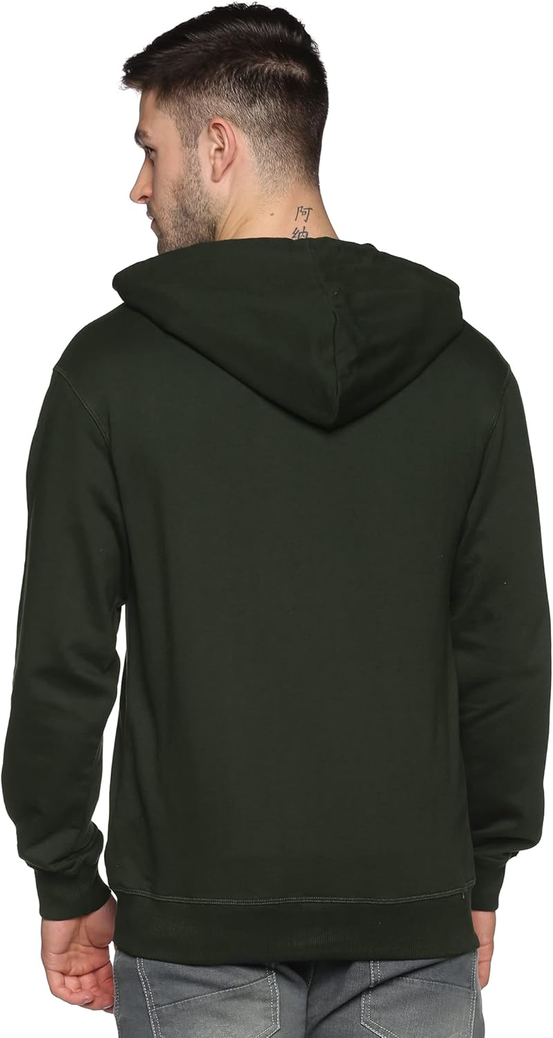 Zip Up Hoodie Men 100% Cotton Fleece Heavyweight Hooded Sweatshirt, Comfortable Full Zipper Jacket for Adults. - Image 3