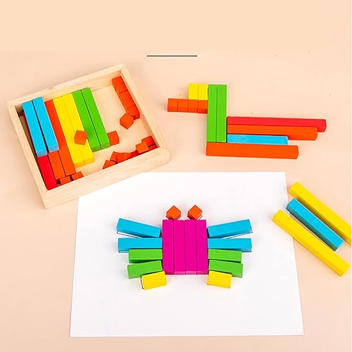 Miniatura 2 de Shanrya Varillas de números matemáticos, valiosos palos de conteo de colores brillantes para niños para contar